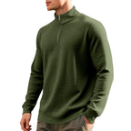 Mason - Men's Waffle Knit Quarter-Zip Sweatshirt 5