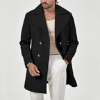 Nicolas - Men's Notch-Lapel Wool-Blend Overcoat