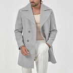Nicolas - Men's Notch-Lapel Wool-Blend Overcoat