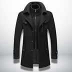 Orrin - Men's Wool-Blend Coat with Notch Lapels