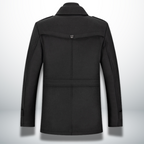 Orrin - Men's Wool-Blend Coat with Notch Lapels