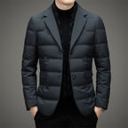 Orville - Men's Down-Insulated Blazer with Notch Lapels