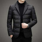 Orville - Men's Down-Insulated Blazer with Notch Lapels