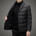 Orville - Men's Down-Insulated Blazer with Notch Lapels