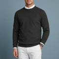 Oscar - Men's Textured Crew Neck Pullover Sweater