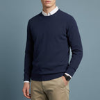 Oscar - Men's Textured Crew Neck Pullover Sweater