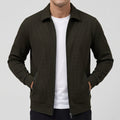 Parker - Men's Textured Bomber Jacket with Zip Front
