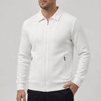 Parker - Men's Textured Bomber Jacket with Zip Front