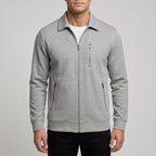 Parker - Men's Textured Bomber Jacket with Zip Front