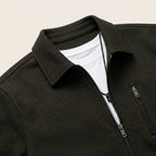 Parker - Men's Textured Bomber Jacket with Zip Front
