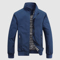 Robert - Men's Zip-Front Bomber Jacket with Ribbed Cuffs
