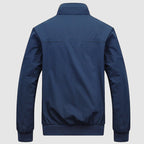 Robert - Men's Zip-Front Bomber Jacket with Ribbed Cuffs
