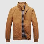 Robert - Men's Zip-Front Bomber Jacket with Ribbed Cuffs