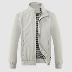 Robert - Men's Zip-Front Bomber Jacket with Ribbed Cuffs