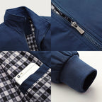 Robert - Men's Zip-Front Bomber Jacket with Ribbed Cuffs