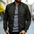 Rowan - Men's Lightweight Bomber Jacket with Ribbed Collar