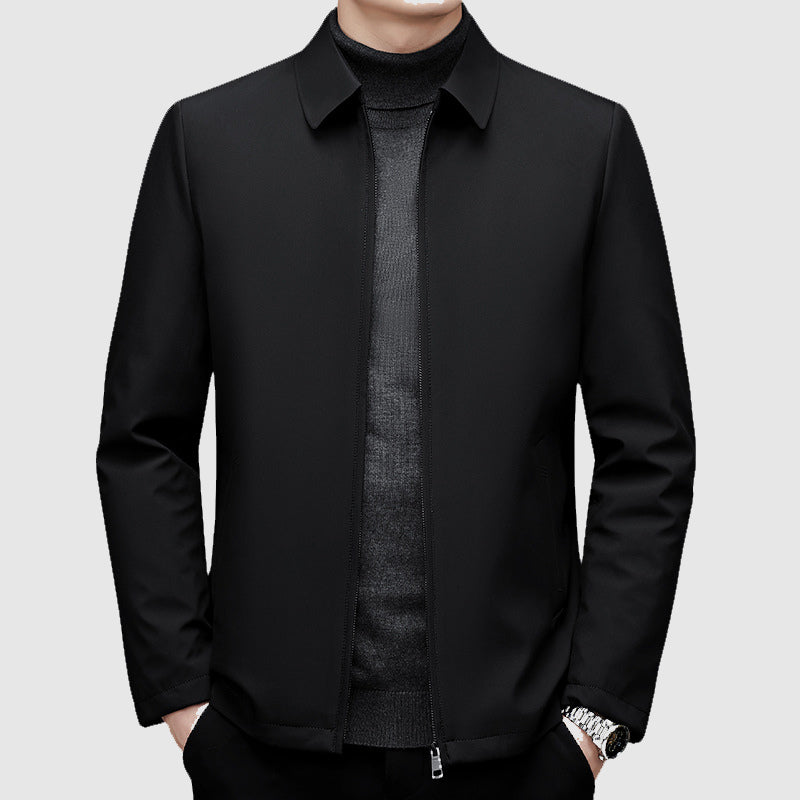 Rowan - Men's Polo Collar Down Jacket with Zipper