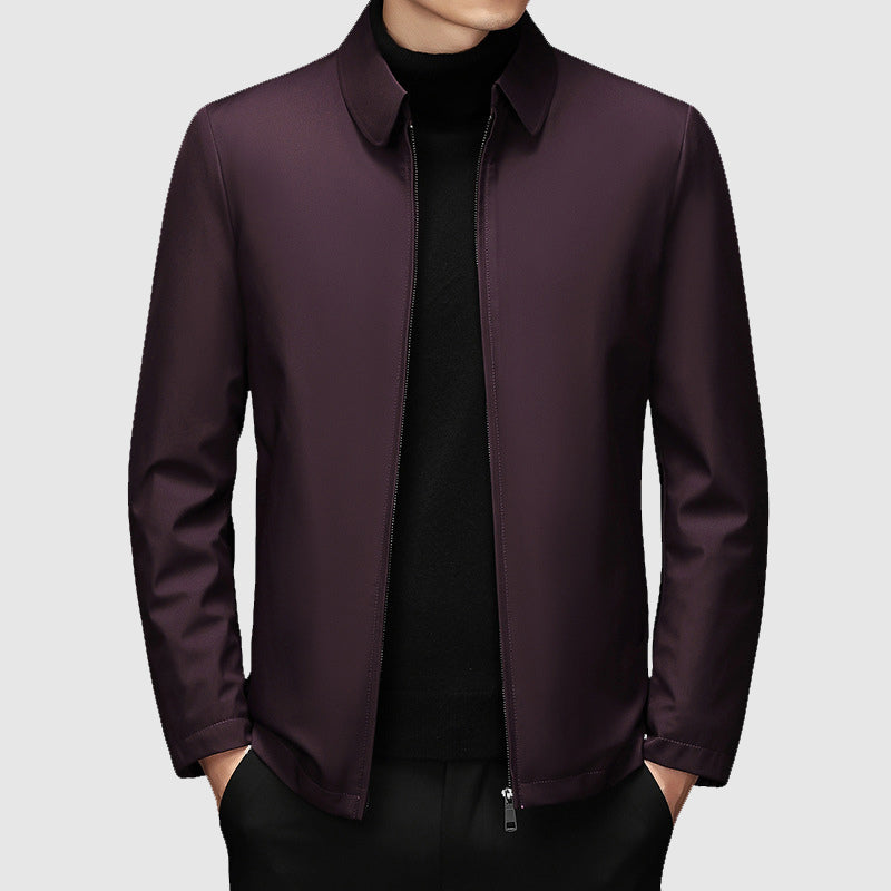 Rowan - Men's Polo Collar Down Jacket with Zipper