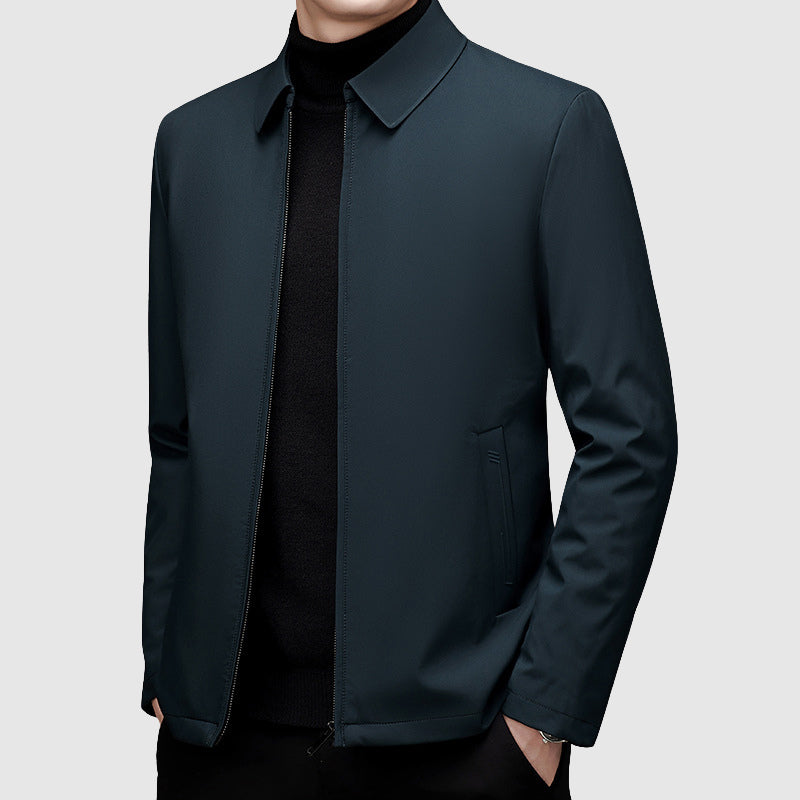 Rowan - Men's Polo Collar Down Jacket with Zipper