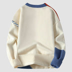 Rudy - Men's Patchwork Color-Block Textured Knit Sweater