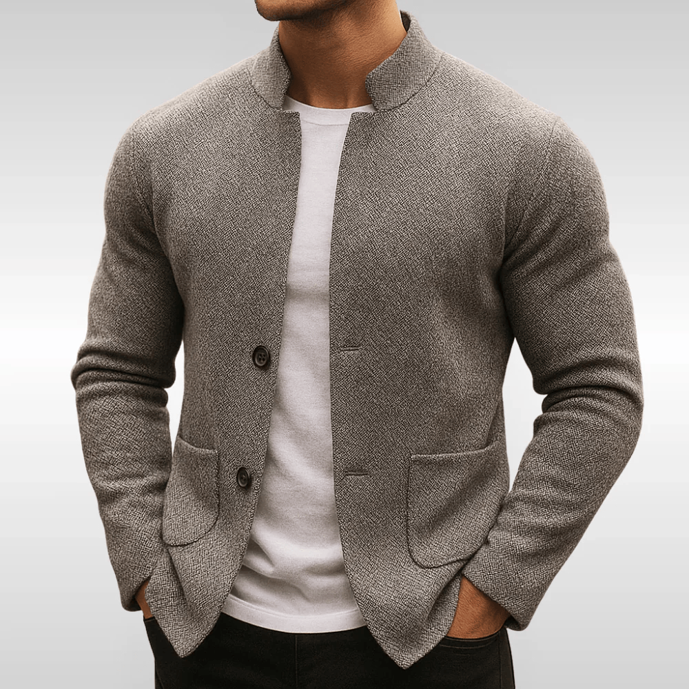 Ryder - Men's Button-Front Textured Knit Blazer