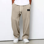Shane - Men's Waffle Knit Wide-Leg Loose-Fit Pants 3