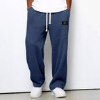 Shane - Men's Waffle Knit Wide-Leg Loose-Fit Pants 4