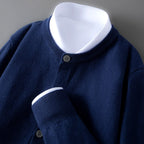 Spencer - Men's Crew Neck Button-Up Knit Cardigan 7