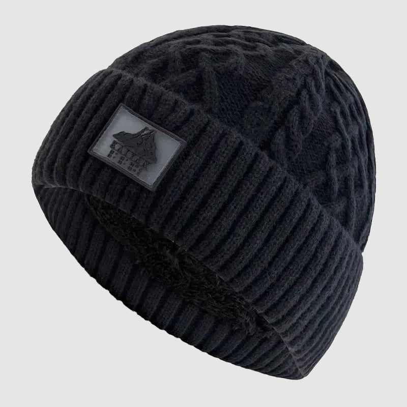 Stockholm - Ribbed Knit Beanie with Fleece-Lined Interior