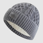 Stockholm - Ribbed Knit Beanie with Fleece-Lined Interior