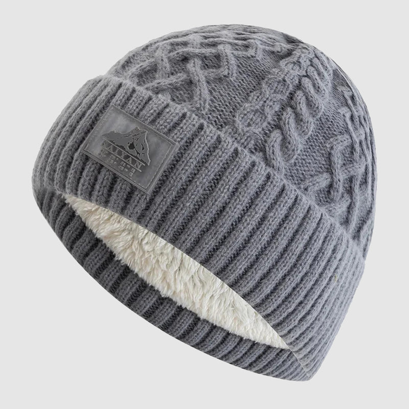 Stockholm - Ribbed Knit Beanie with Fleece-Lined Interior