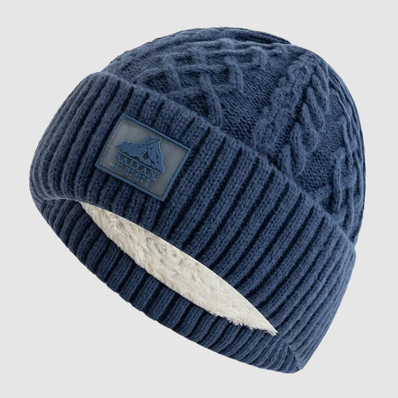 Stockholm - Ribbed Knit Beanie with Fleece-Lined Interior