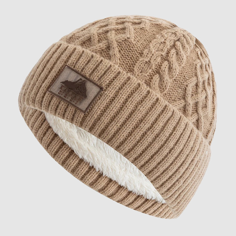 Stockholm - Ribbed Knit Beanie with Fleece-Lined Interior