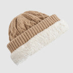 Stockholm - Ribbed Knit Beanie with Fleece-Lined Interior
