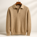 Teddy - Men's Ribbed Polo Pullover Knit