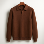 Teddy - Men's Ribbed Polo Pullover Knit