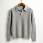 Teddy - Men's Ribbed Polo Pullover Knit