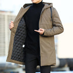 Tobias - Men's Insulated Parka with Quilted Lining and Drawstring Hood