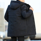 Tobias - Men's Insulated Parka with Quilted Lining and Drawstring Hood