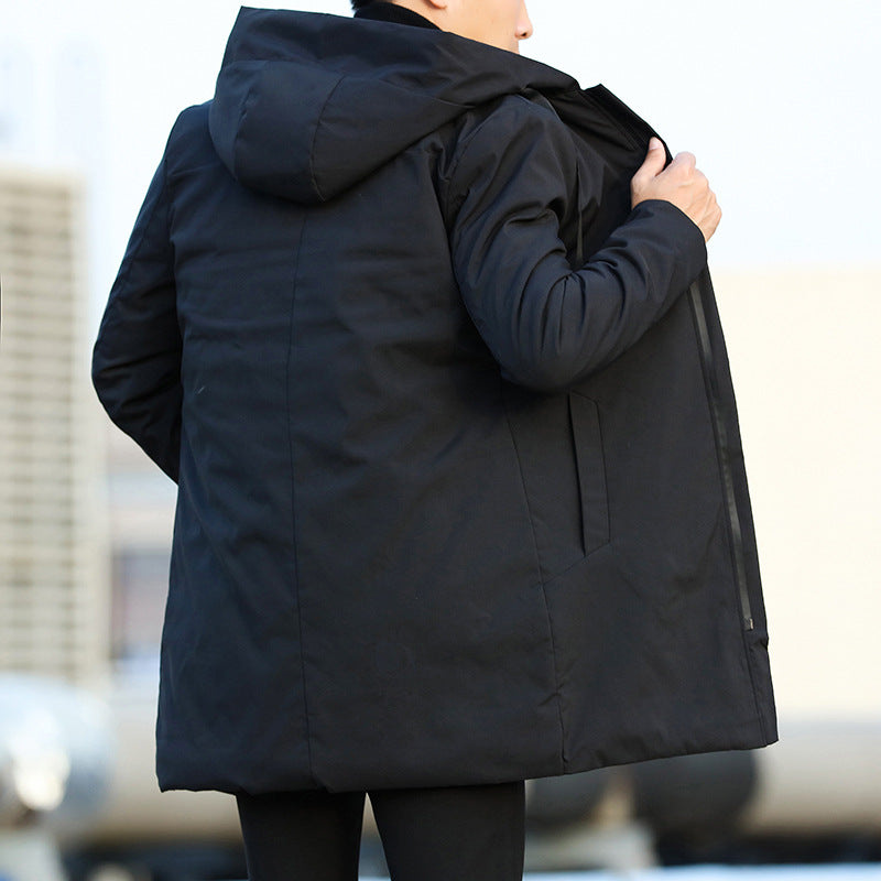 Tobias - Men's Insulated Parka with Quilted Lining and Drawstring Hood