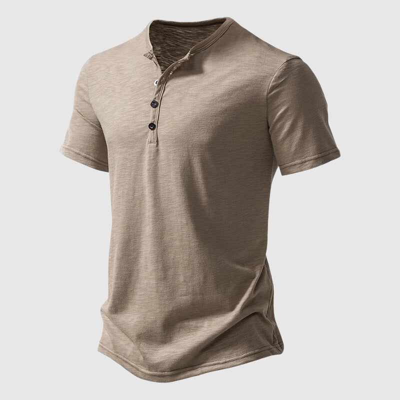 Tobias - Men's Short-Sleeve Henley Shirt
