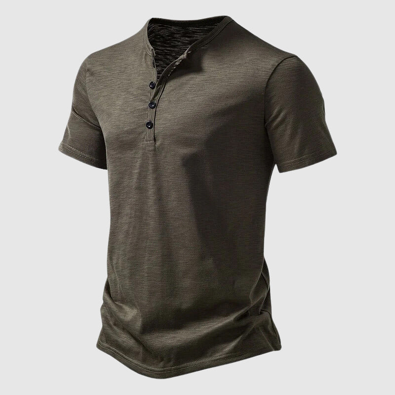 Tobias - Men's Short-Sleeve Henley Shirt