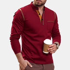 Trevor - Men's Henley Long-Sleeve Shirt with Chest Pocket 6
