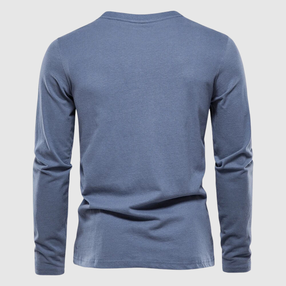 Tristan - Men's Crewneck Long-Sleeve Shirt