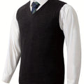 Victor - Men's Ribbed Sleeveless V-Neck Vest