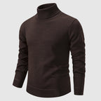 Walker - Men's Turtleneck Sweater with Ribbed Knit