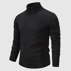 Walker - Men's Turtleneck Sweater with Ribbed Knit