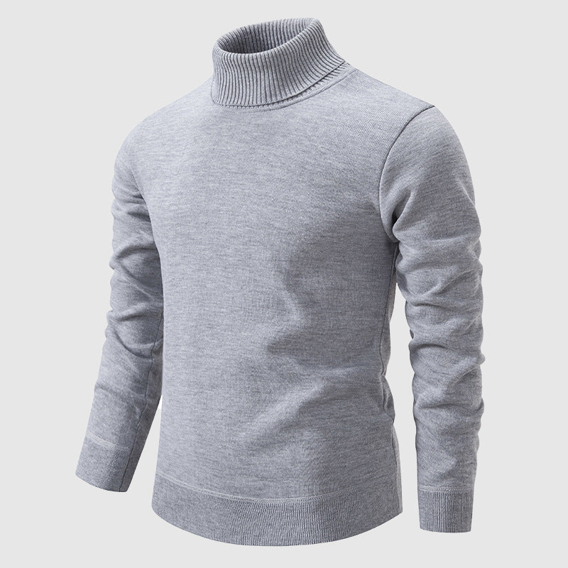 Walker - Men's Turtleneck Sweater with Ribbed Knit
