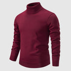 Walker - Men's Turtleneck Sweater with Ribbed Knit