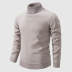 Walker - Men's Turtleneck Sweater with Ribbed Knit